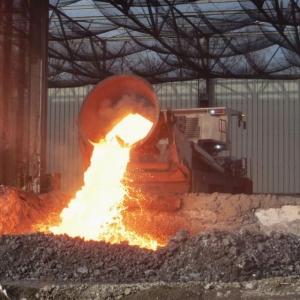 Gemalen staalslak als vulstof in beton